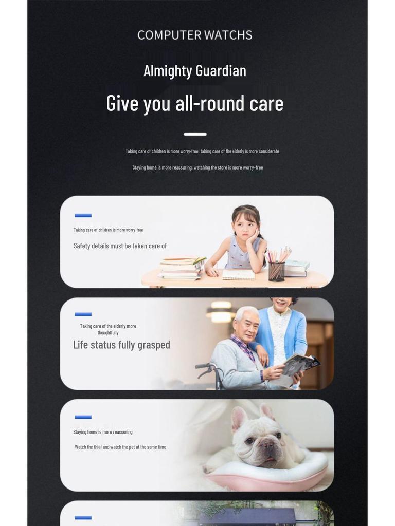 360° Rotating Wireless WiFi Surveillance Camera with Phone Connectivity, Remote Access, Clear Night Vision, and Smart Tracking