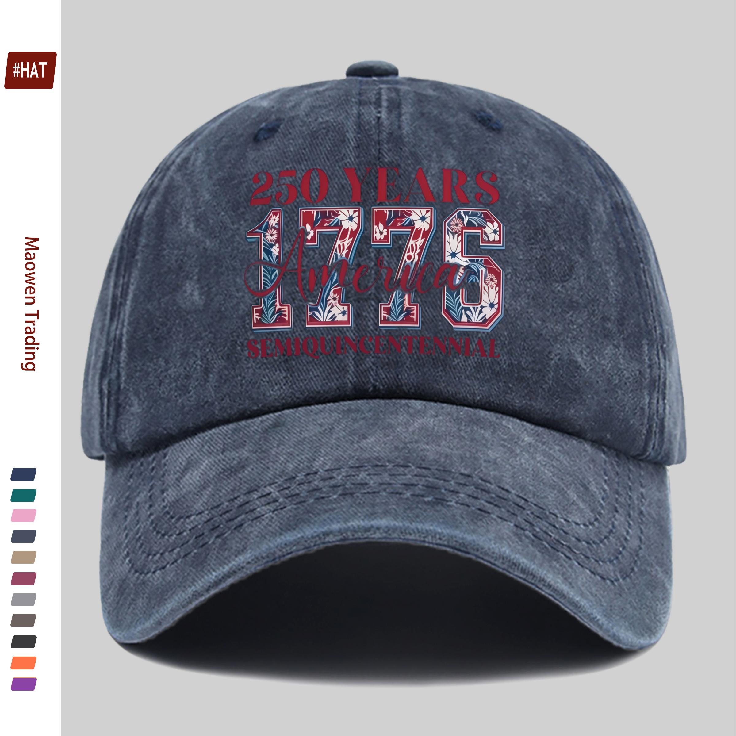 pc th Anniversary Commemorative Printed Baseball Cap meter Floral Pattern Print Sun Hat Comfortable and Lightweight 1pc