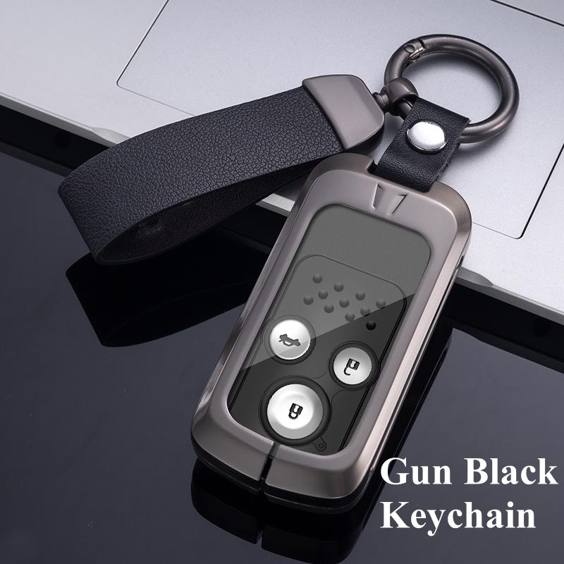 Metal Zinc Car Flip Key Case Cover For Honda Acura TL TSX ZDX RSX CRZ For Honda Civic Fit Accord CRV HRV Jazz Odyssey Vezel 2022