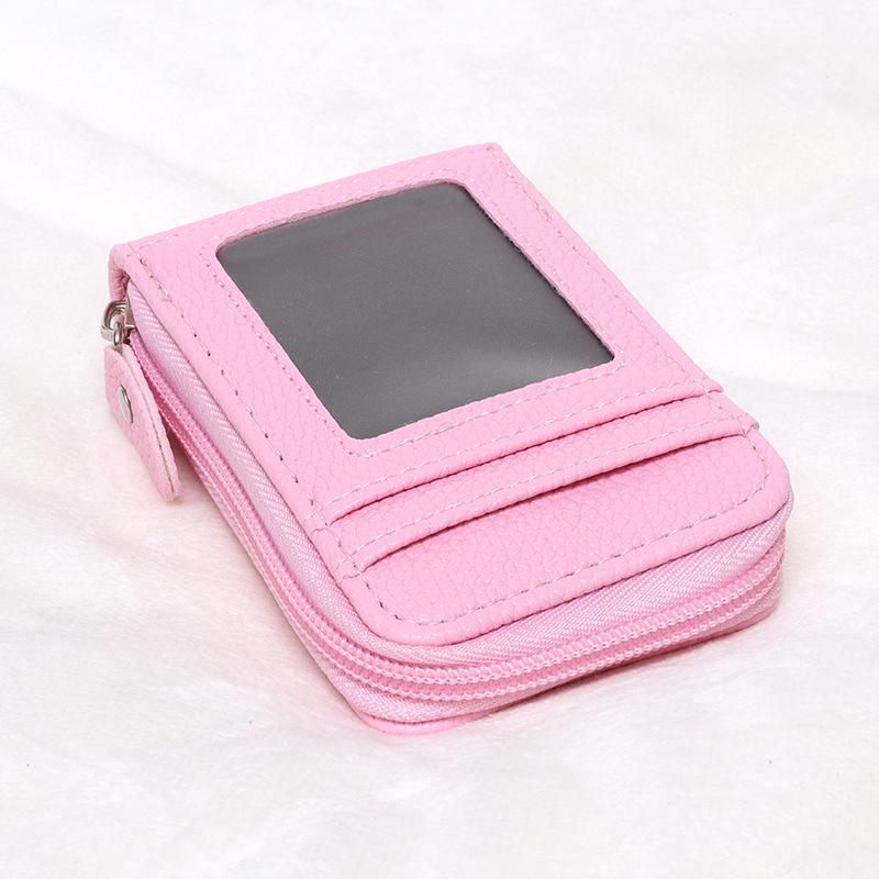 Multi-Color Anti-Theft Zipper Card Holder Wallet