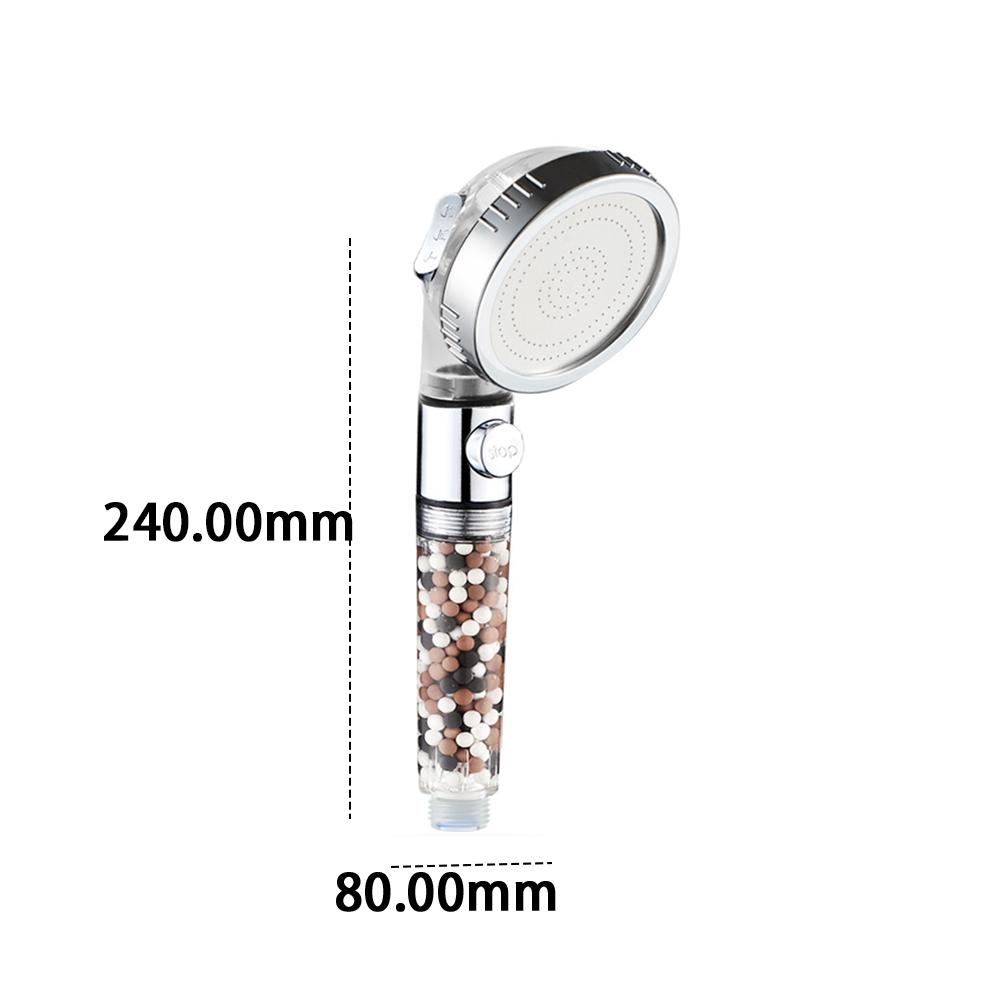 High Pressurized Filter Shower Head 3-Mode Adjustable Shower Spray Massage Rain Faucet Shower Set Bathroom for Accessory