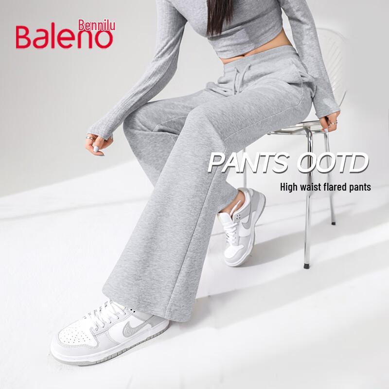 Baleno Women's High-Waist Micro-Flare Casual Pants