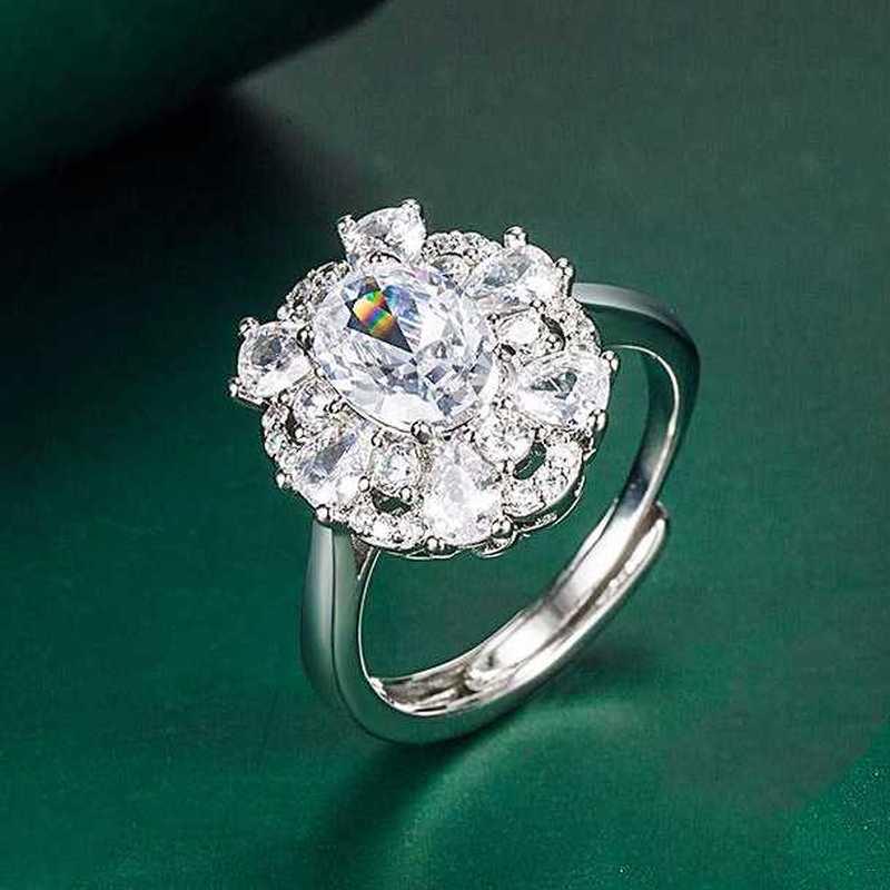 Sace Gems Classic Copper Alloy Zircon Ring Ladies Jewelry Wedding Promise Party Gift