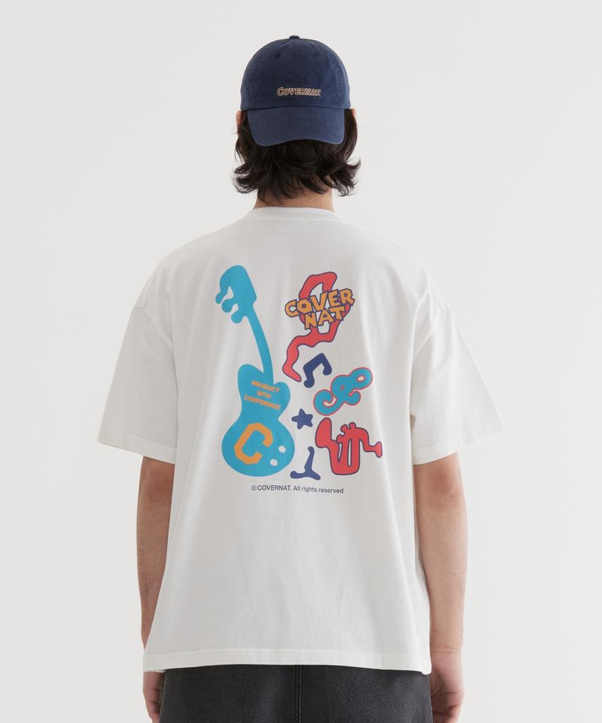 COVERNAT Band Play Graphic T-Shirt White