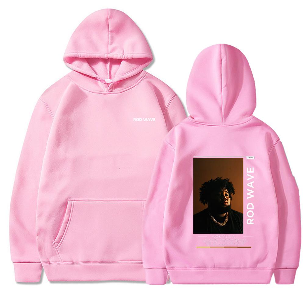 Rod Wave Nostalgia Essential Hoodies Men Women Hooded Sweatshirts Fashion Hip Hop Casual Pullovers Autumn Boys Girls Black Streetwear Hoodie