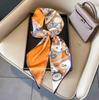 Art French Polka Dot Long Silk Scarf Femininity Versatile High Sense Spring and Autumn New with Shirt Scarf Belt