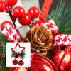 DIY Christmas Star Bells User friendly Plastic Metal Hanging Decors For Festival Parties Window Displays