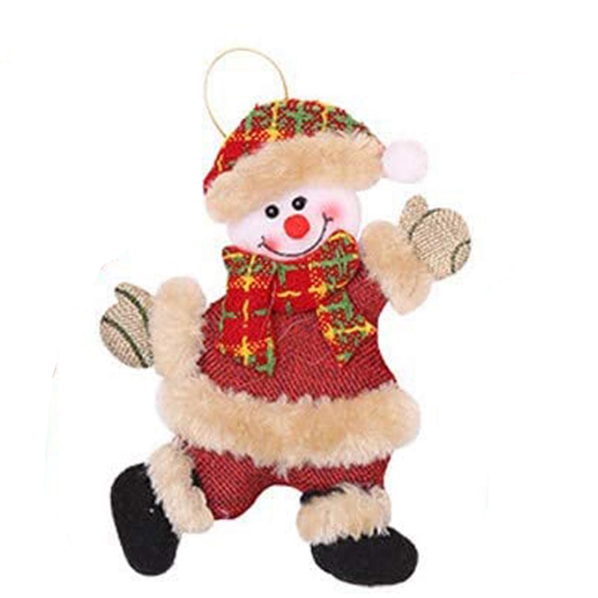 

Gift Snowman Santa Claus Bear Elk Christmas Tree Decoration Ornaments Toy Doll Christmas Pendant Snowman