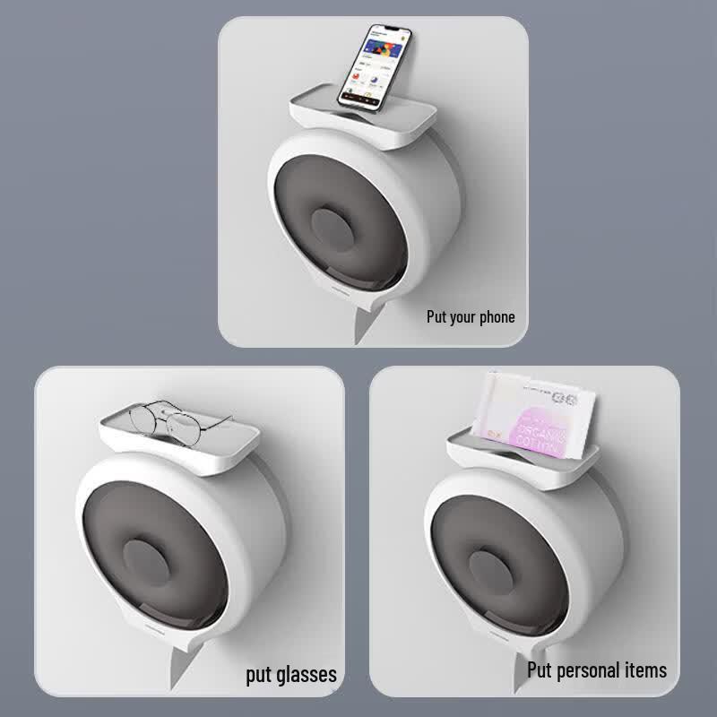 Yipan Wall-Mounted Toilet Paper Holder with Storage
