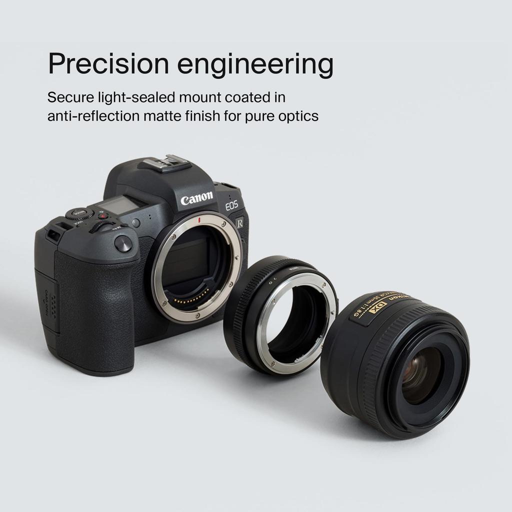 Urth Objektivanschluss Nikon F Objektive zu Canon R Kameragehäusen Adapter (G-Typ)