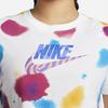 Nike Logo Print Short Sleeve Crop Top T-Shirt Women Tops White DQ3152-100