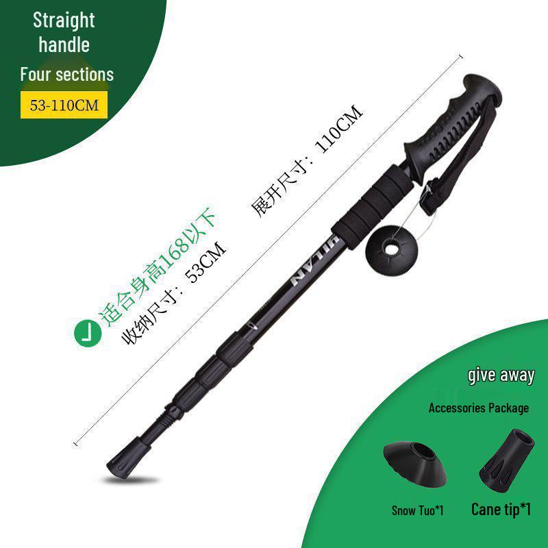 Telescopic Folding Multi-functional Hiking Poles for Men, Women, and Children - Self-defense and Mountain Climbing Walking Sticks by Chun Chu.