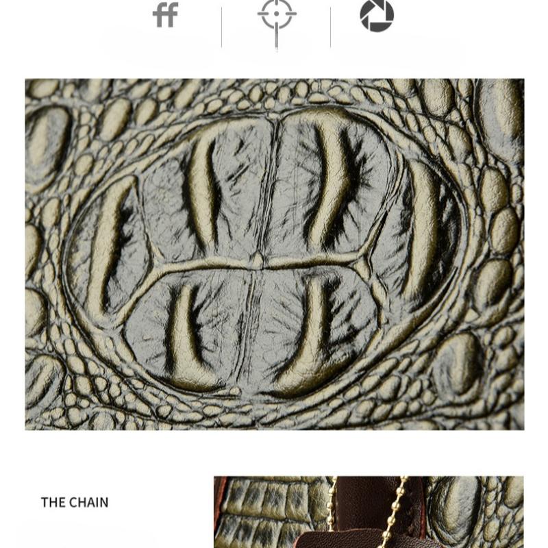 Taschen Damenhandtaschen mit großem Fassungsvermögen, neue Tragetaschen, europäische und amerikanische Modetaschen mit Krokodilmuster für Damen