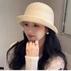 Hat French Autumn and Winter Wool Top Hat Basin Hat Temperament Hepburn Retro Fashion Fragrance Elegant Bucket Hat Socialite