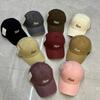 N1Ce Letter Embroidery Baseball Hat Women'S Spring And Autumn Sunscreen Hat Simple Cotton Big Head Circumference Deep Top Soft Top Cap