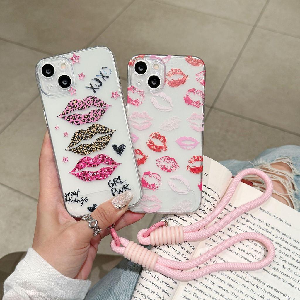 Lip Print Color iPhone Cases for Models 15/14/13/12/11/11 Pro/Pro Max/XS Max/XR/XS/X