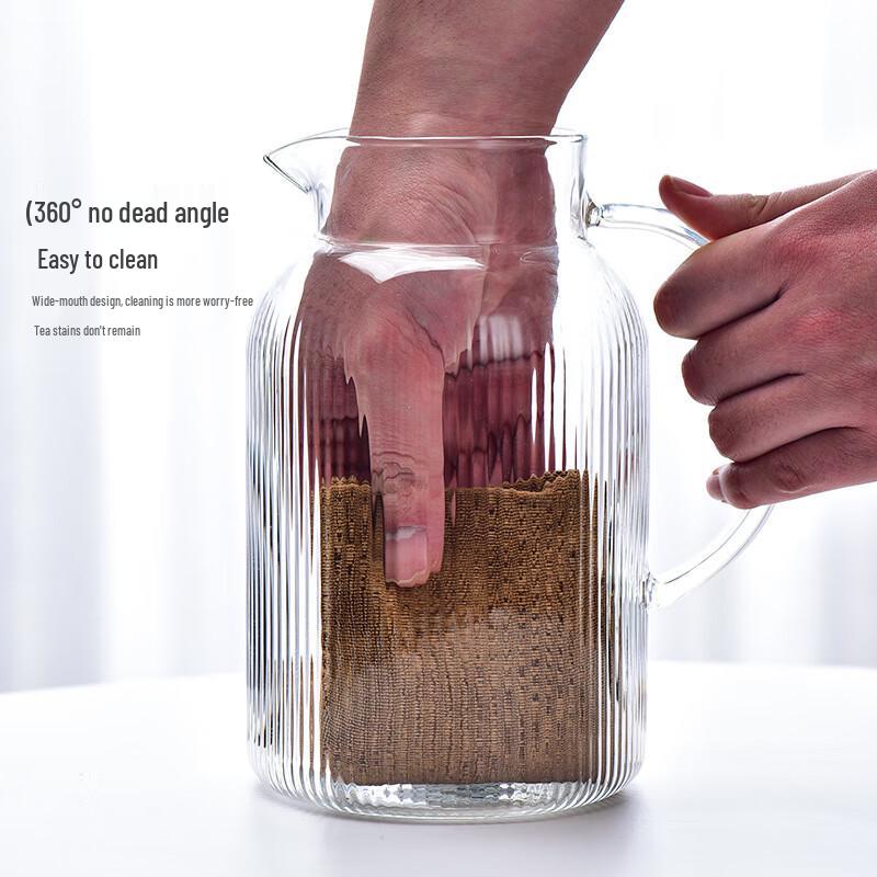Gestreifter Wasserkanne aus hochborosilicate Glas