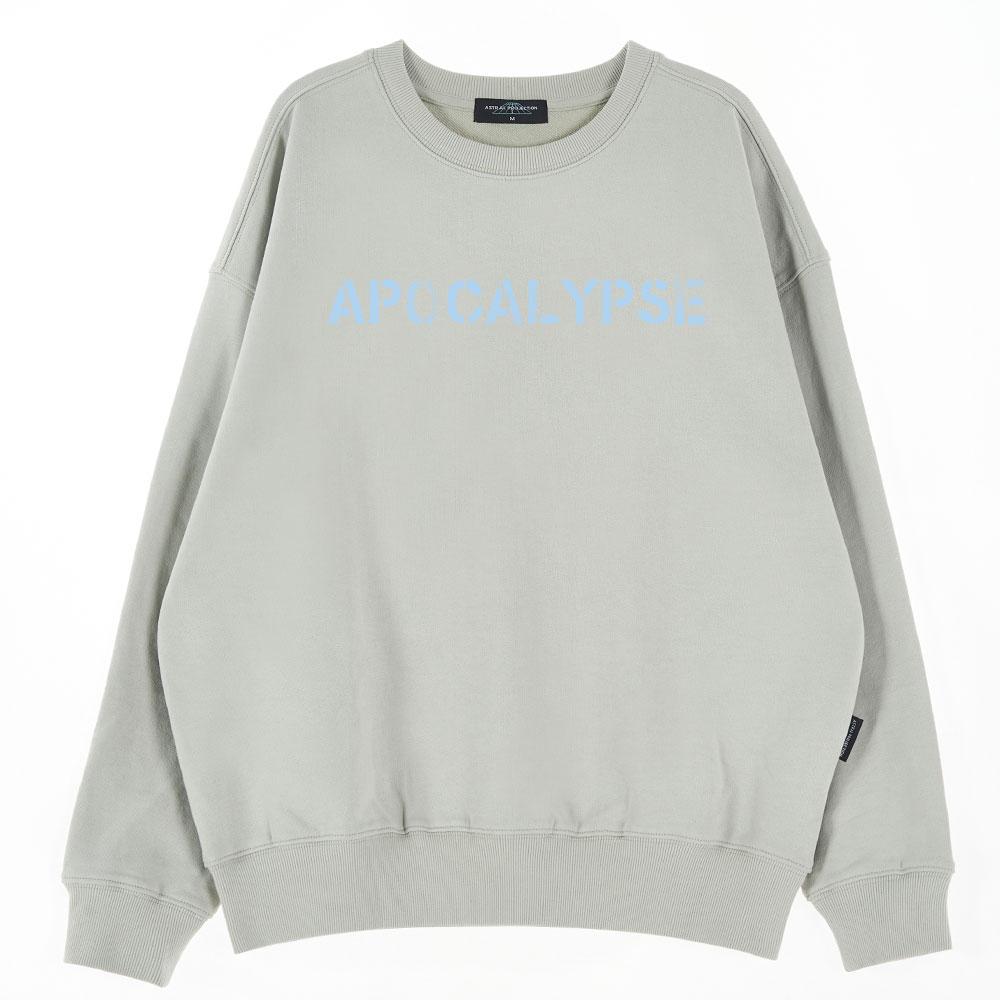 ASTRAL PROJECTION Oversized Drop Shoulder Apocalypse City Sweatshirt_Mint