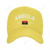 Unisex Baseball Cap Angola EST Independence Day Wild Sun Shade Peaked Adjustable Outdoor Caps for Unisex Women