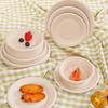 NHZHIW 8-inch Biodegradable Disposable Plates (30-pack)