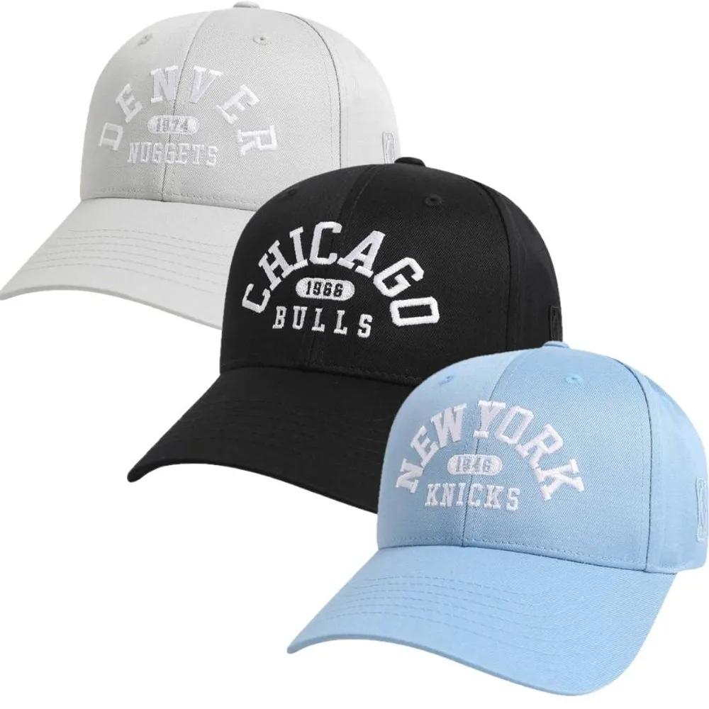 [NBA] CHI Team Letter Arched Hard Ball Cap light blue