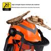 Forestry Chainsaw Helmet Adjustable SNR Earmuffs Mesh Goggles
