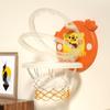 1 Set Athletic Cartoon Animal Basketball Board Foldable With Mini Basketball Training Toy For Kids Hanging Mini Basketball Hoop