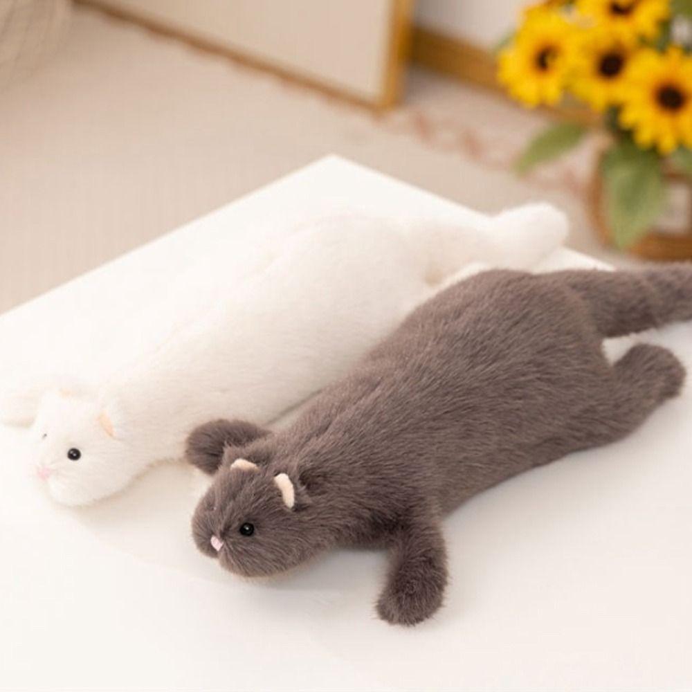 Soft Plush Stuffed Ferret Toy Cute Expression Plush Animal Pillow Ferret Plush Pillow  Long Body