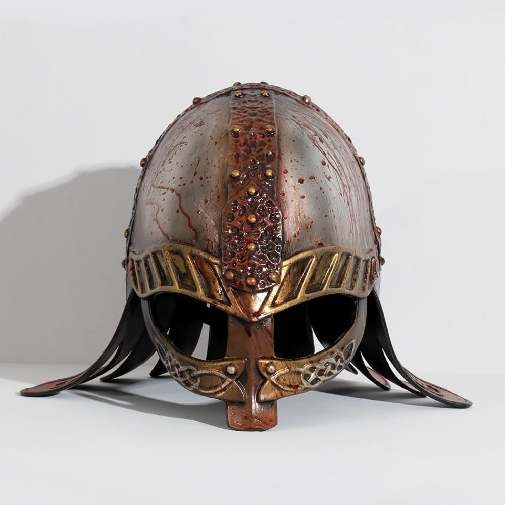 Retro Viking Horn Hat Helmet Vintage Halloween Cosplay Masquerade Ox Decors  Cosplay Costume Prop