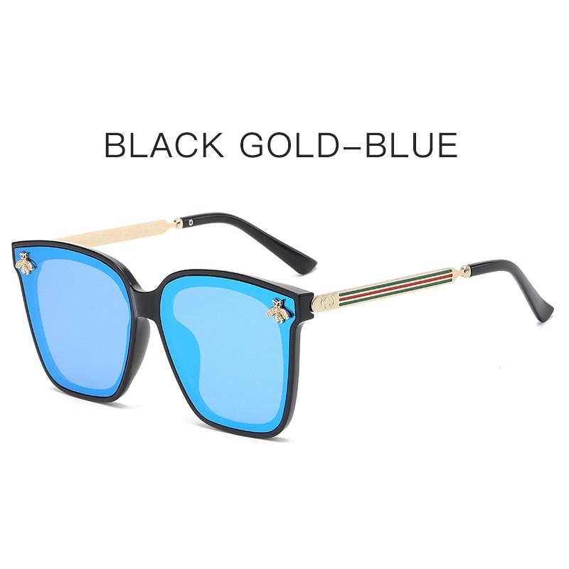 Luxury Bee Fashion Sunglasses For Men And Women Glamour Designer Ladies Sun Glasses Square Trend Eyewear Uv400
