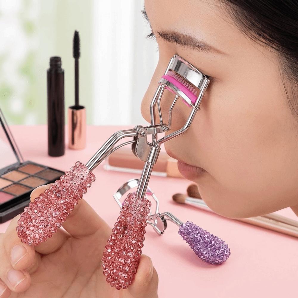 Kohlenstoffstahl Farbe Geschwungener Wimpernformer Tragbar Weitwinkel Wimpernformer Make-up