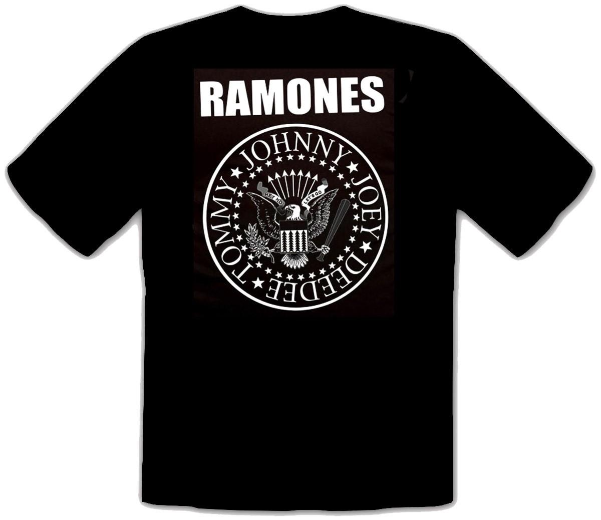 Ramones HEY HO LETs Go Logo Rock Music Black Kids T-shirt 279SWKids XL