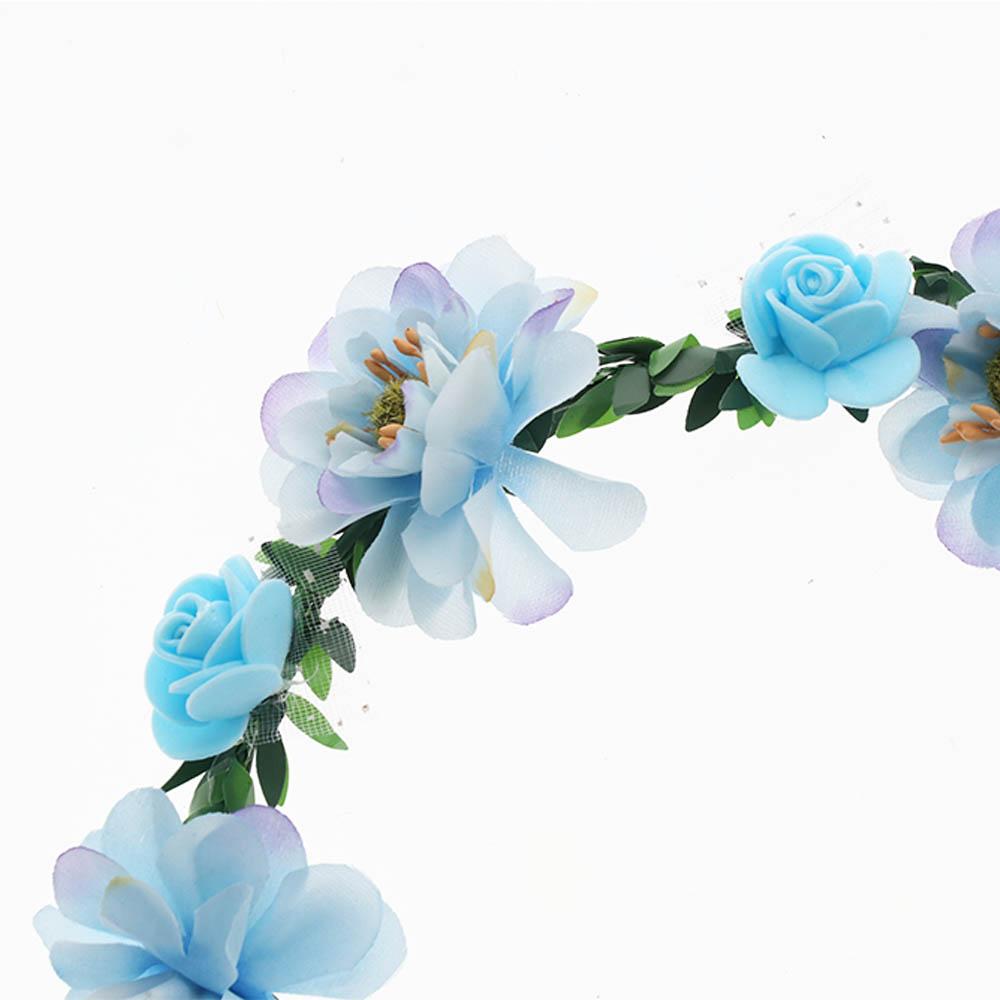 Wedding New Hair Hoop Party Floral Tiara Headband Flower Crowns Headband Rose Flower Women Headwear