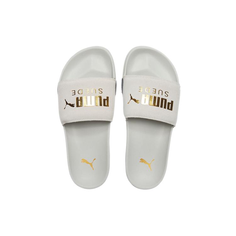 New PUMA Leadcat Ftr Suede Classic Slide 'Marshmallow' 372277-03
