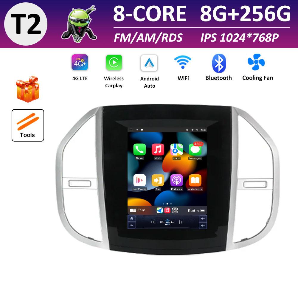 Car Video Multimedia Video Player for Mercedes Benz Vito 3 2014 2015 2016 2017 - 2020 IPS Touch Screen DSP Stereo Autoradio WIFI