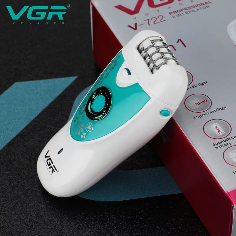 VGR Multifunctional Women's Shaver Electric Epilator Hair Removal Bath Universal Eyebrow Trimmer Handheld Mini Charging and Plugging Dual Use