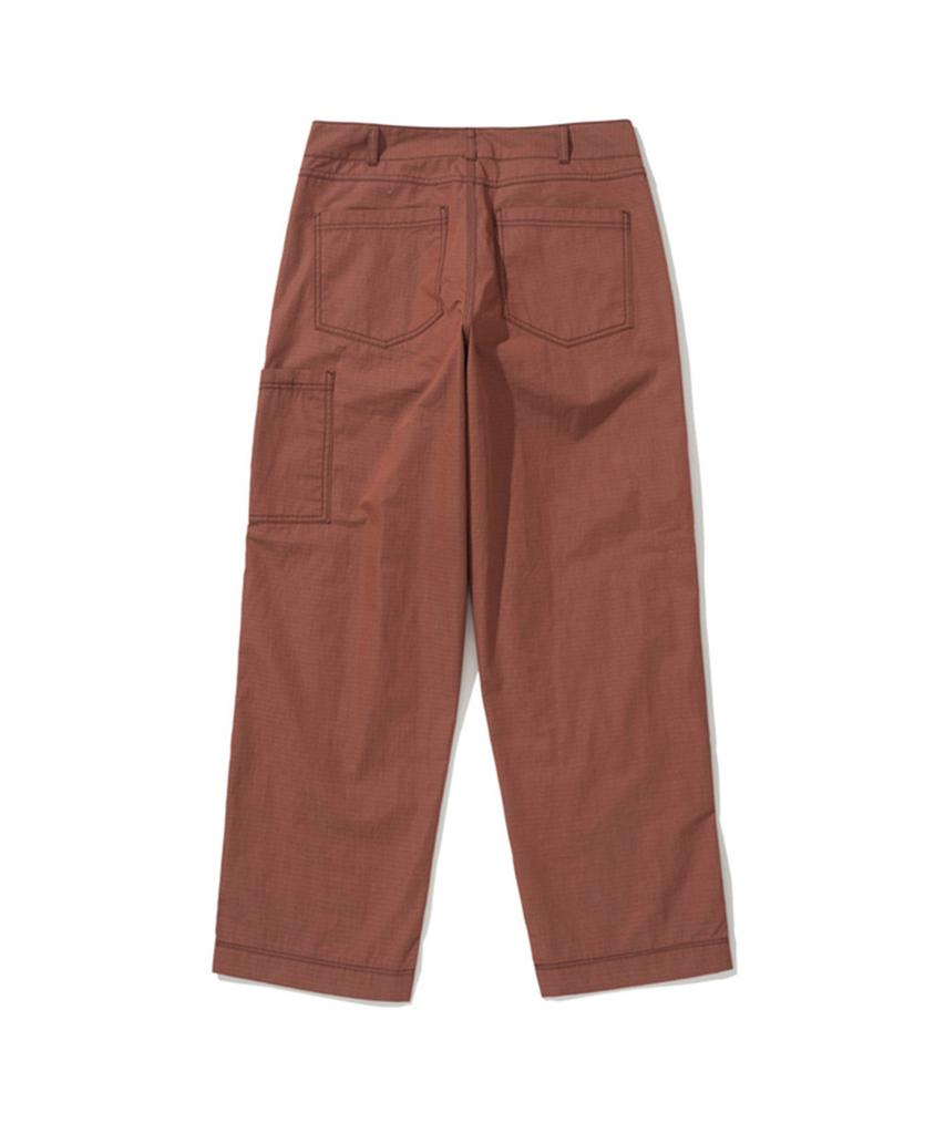 ERER Board Work Pants With Patch Detail Red