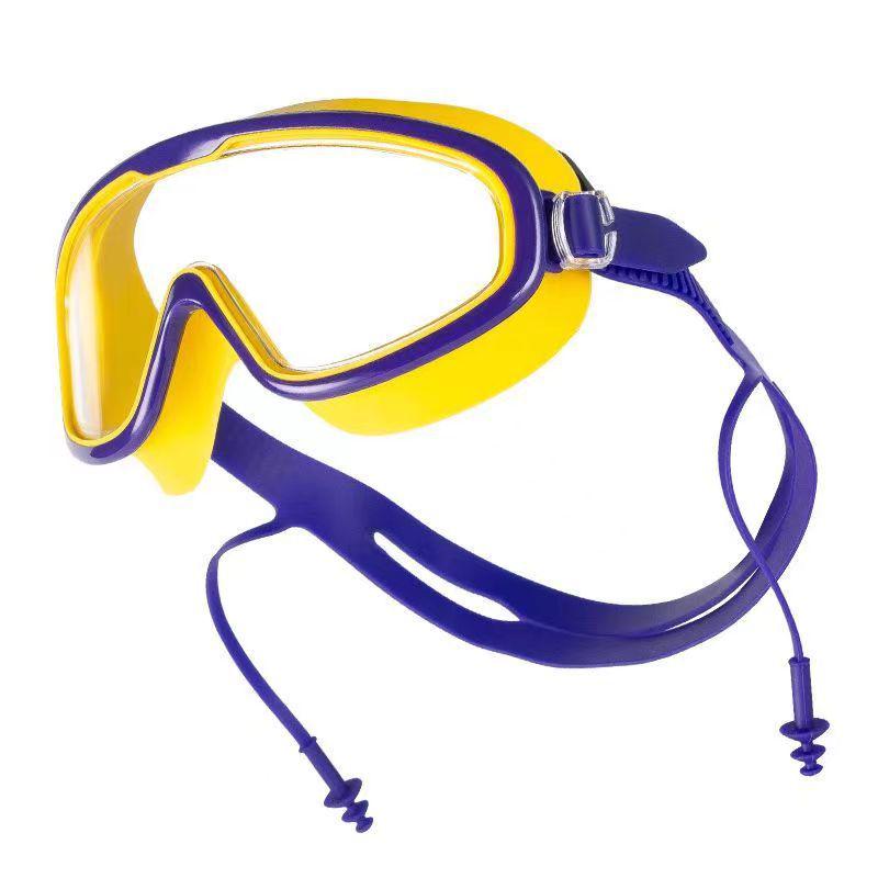 Unisex plavecké brýle s velkou obroučkou a ochranou proti krátkozrakosti – nepromokavé, s vysokým rozlišením, vodotěsné