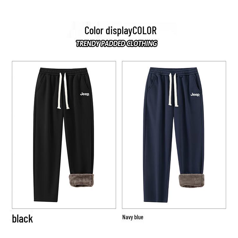 JEEP Men's Winter Warm Corduroy Straight-Leg Pants