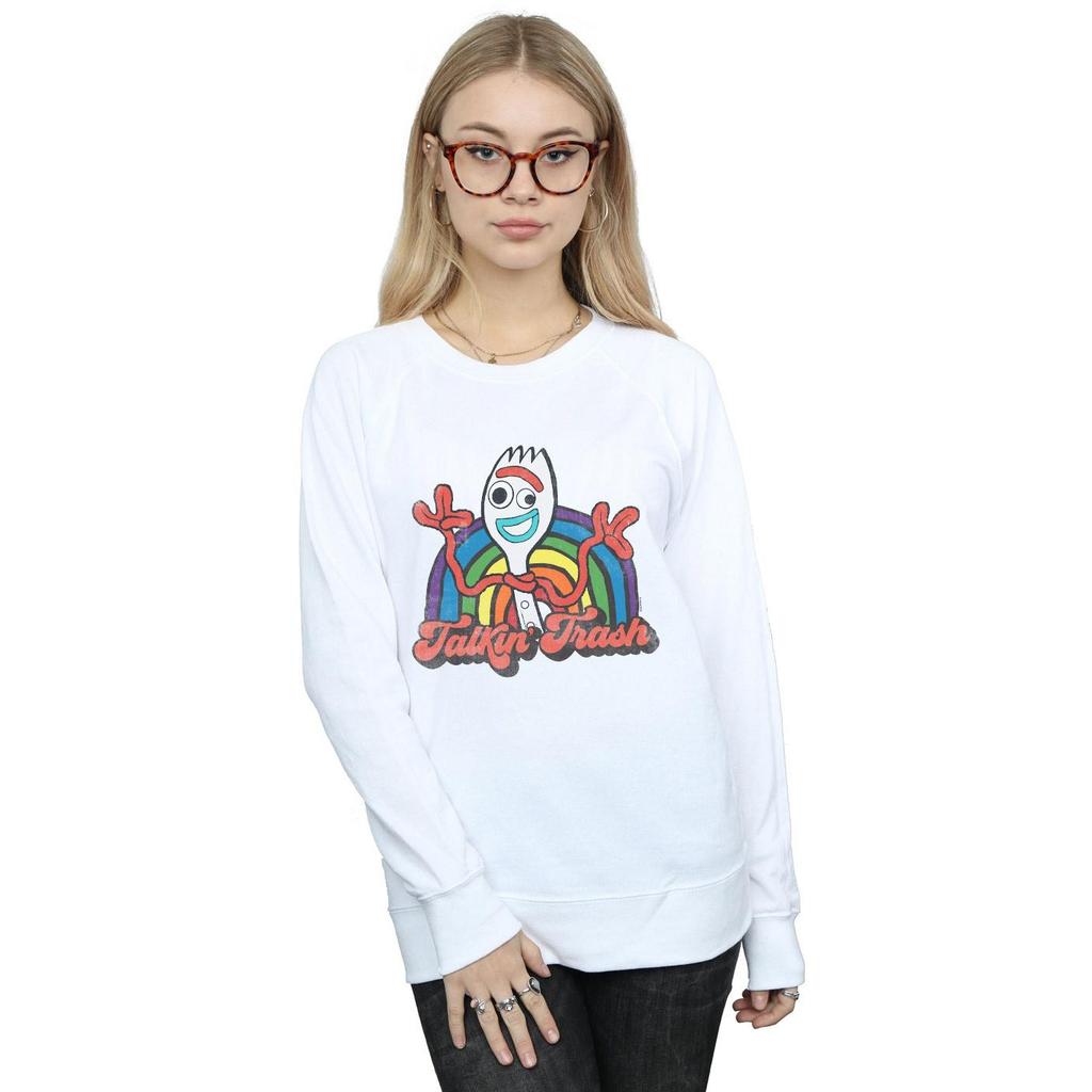 Disney Womens/Ladies Toy Story 4 Forky Talkin´ Trash Sweatshirt