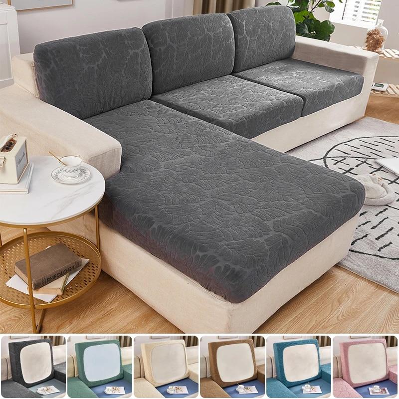 New Jacquard Sofa Seat Cushion Cover Thick Elastic for Living Room Armchair Corner Sofa Covers Slipcover Couch Cover Decorate