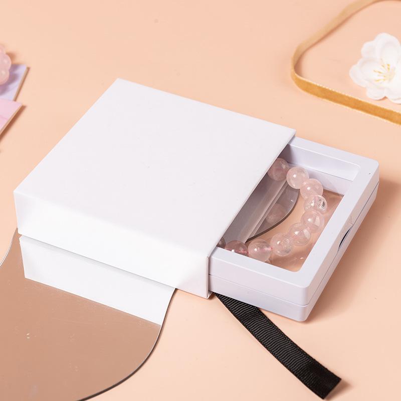 Scatola Espositore per Gioielli Anti-Ossidazione con Pellicola Trasparente in PE per Anelli, Braccialetti, Bracciali e Spille