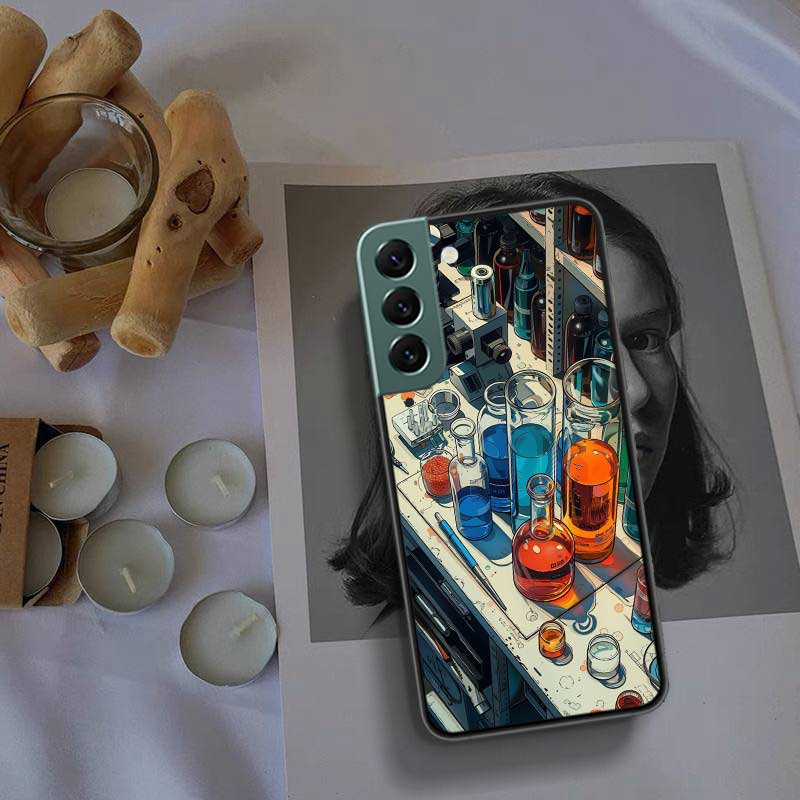Experimental Vessel Materials, Biological Samples Phone Case For Samsung Galaxy S22 S25 Ultra S21 S10 Plus S26 Edge S20 S23 S24