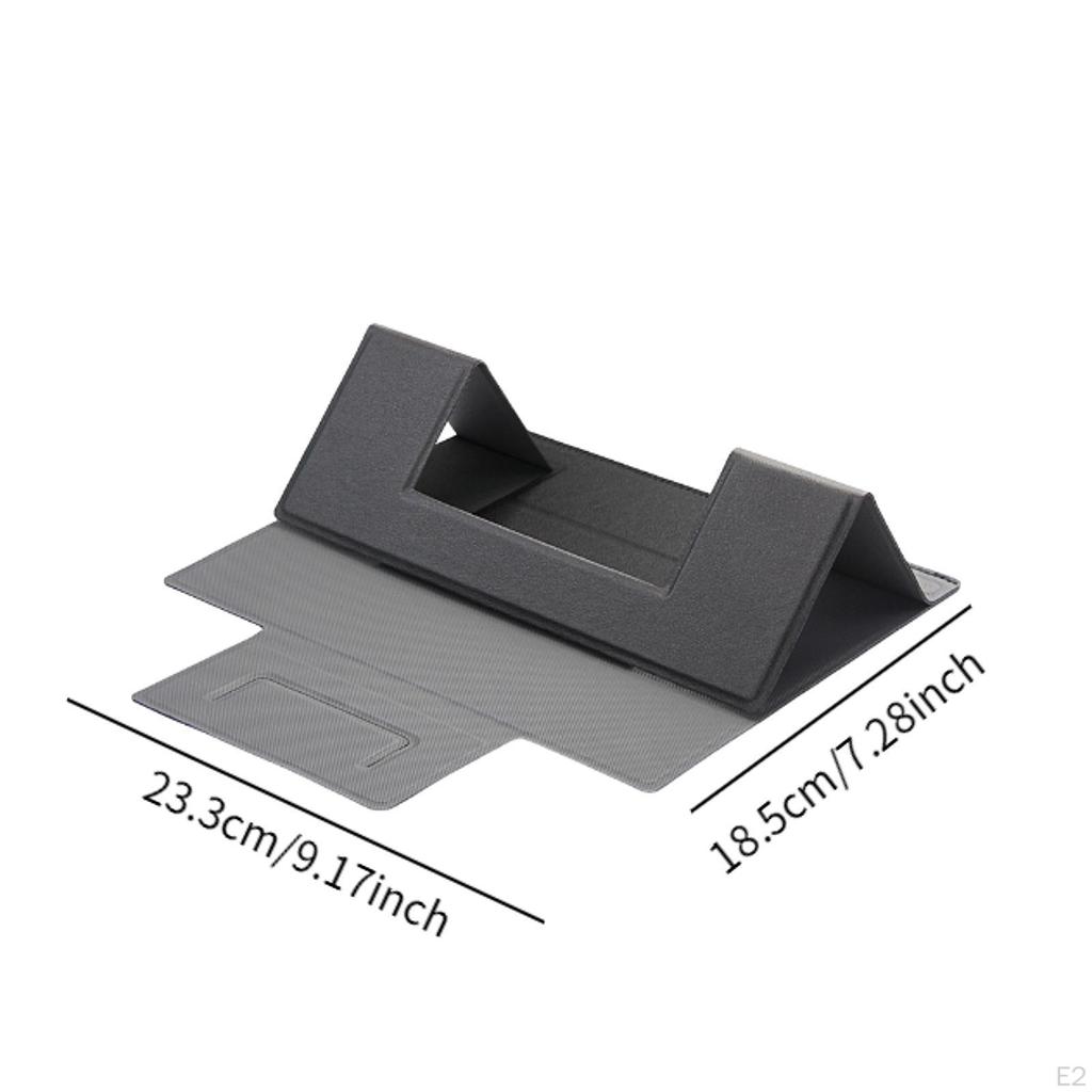 Portable PU Laptop Folding Stand Adjustable Anti Slip 5kg Load Bearing Stable Triangular Structure