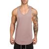 6689 Blank Mesh Slim Fitness Vest Men&#39;s European and American Arc Hem Sports GYM Bottoming Breathable Quick-drying Shoulder 6689