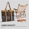 Foldable Storage Bag Heavy Duty Camping Tote Water Resistant Oxford Fabric Portable Organizer Carry Handle Travel Accessory