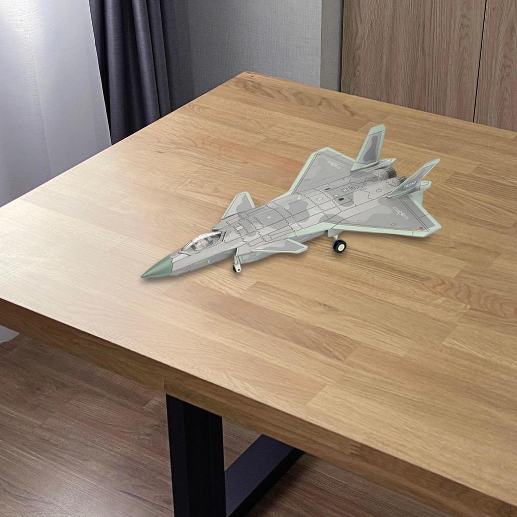 1:72 J20 Fighter Aircraft Model, Decoration, for Self-Assembly, Home Assembly Model