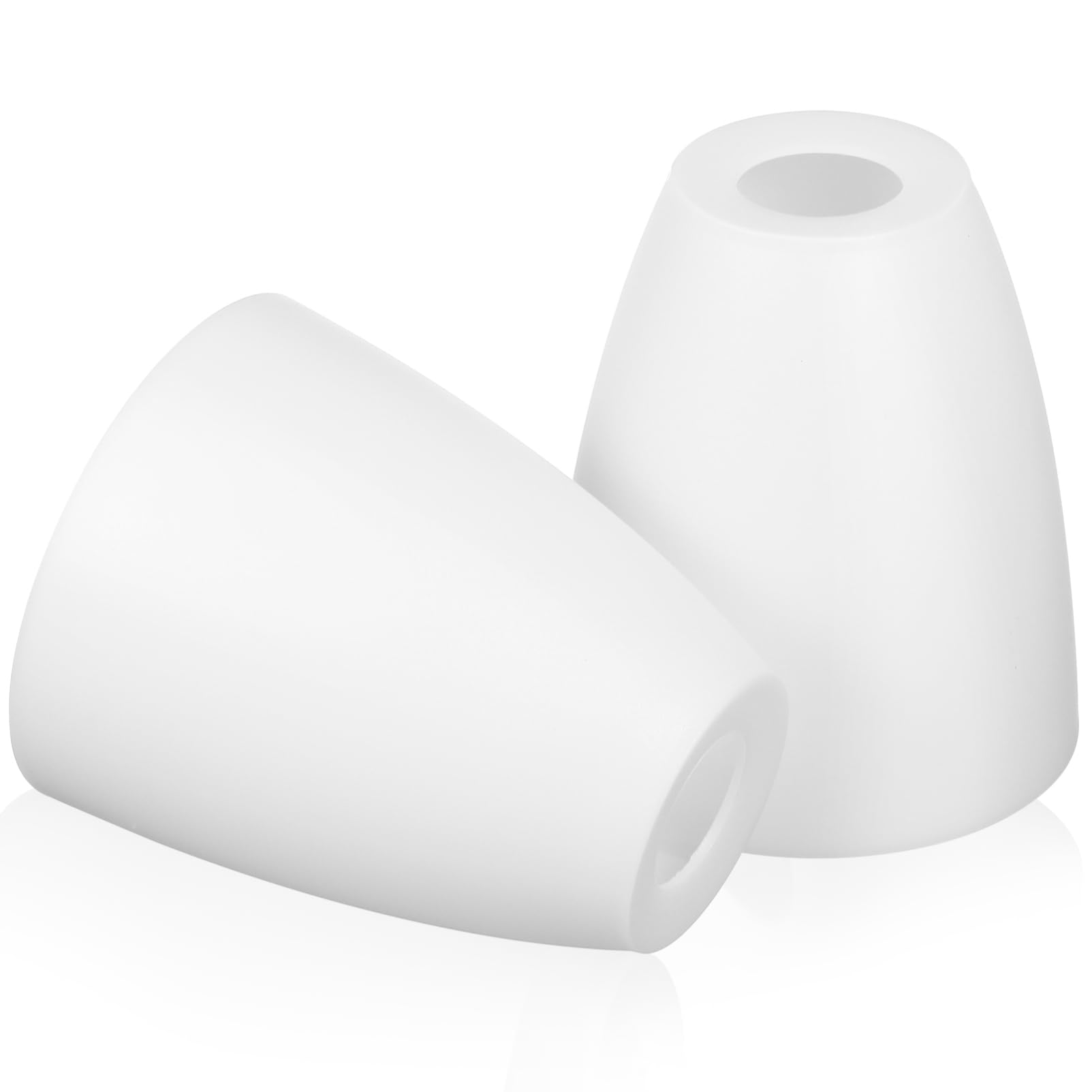 

CALLARON Lampshades, Set of 2, Umbrella-Shaded, Nordic Style, White Plastic Lampshades, Lamp Covers, Replacement for Table Lamps, Decorative Lamps,