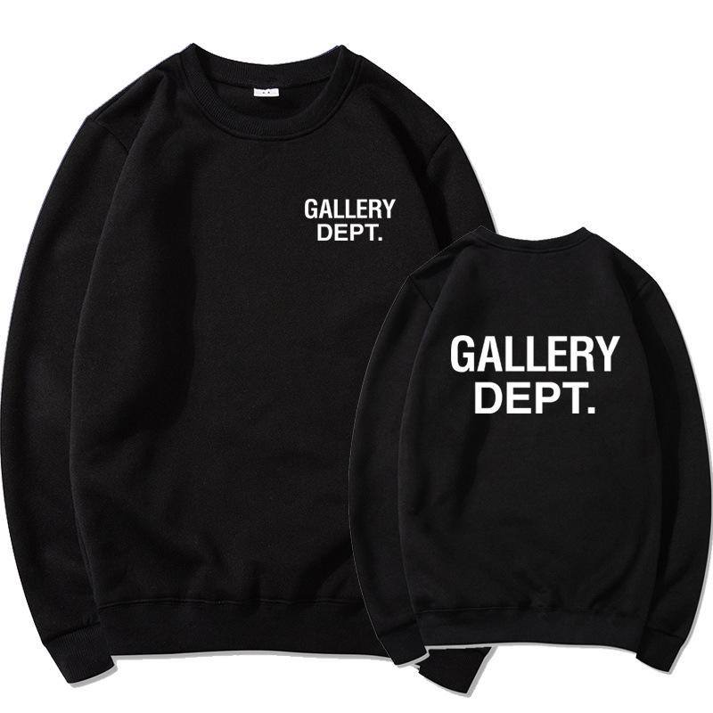 GALLERY DEPT 2026 Trendiger Logo-Wärmeübertragungs-Unisex-Fleece-Hoodie XXL black