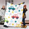 Süße Autos Motiv Decke - Perfekt für Sofa, Bett, Reisen & Außenbereich | Maschinenwaschbar, Gemütlich & Langlebig.